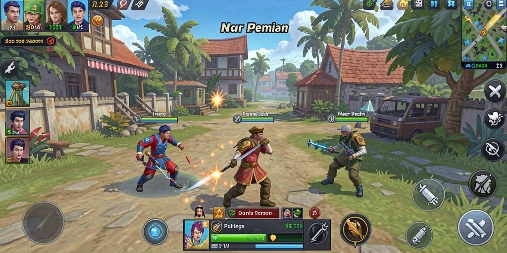 Mode multiplayer untuk bertanding dengan teman.