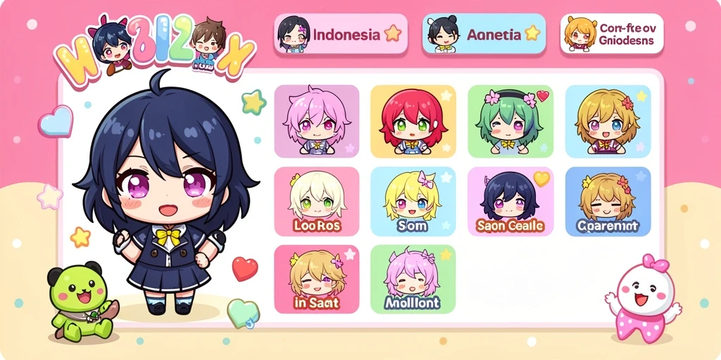 Fitur chat interaktif dengan pemain lain.
