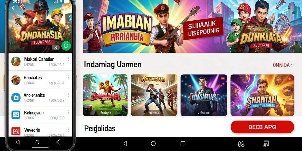 Aksi pertempuran seru di berbagai level menantang.